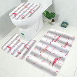 Flamingo,Printing,Waterproof,Bathroom,Shower,Curtain,Toilet,Cover,Floor