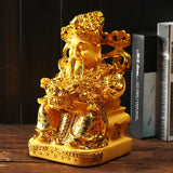 Wealth,Plating,Statue,Wencaishen,Ornament,Decorations,Mascot,Bring,Wealth