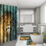 Waterproof,Galaxy,Pattern,Shower,Curtain,Bathroom,Pedestal,Toilet,Cover