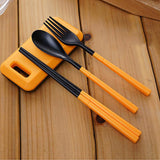 Spoon,Chopstick,Folding,Tableware,Camping,Picnic,Travel,Portable,Chinese,Dinnerware