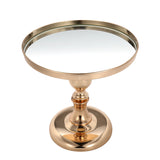 Plated,Mirror,Stand,Glass,Round,Wedding,Display,Pedestal