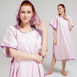 KCASA,Adult,Wearable,Bathrobe,Beach,Towel,Quick,Drying,Hooded,Changing,Sunscreen,Cloak,Towel,Poncho,Microfiber,Swimsuit,Cloak