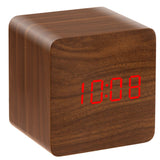 Voice,Activated,Electronic,Display,Wooden,Alarm,Clock,Display,Power,Memory,Function