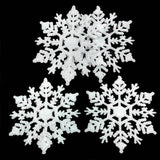 12PCS,Christmas,Snowflake,Piece,Plastic,Pendant