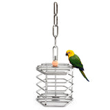 Stainless,Steel,Parrot,Foraging,Pigeon,Macaw,Feeder,Hanging,Entertainment