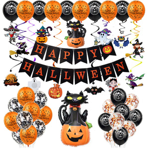 Halloween,Balloon,Letter,Banner,Ballnoon,Decoration