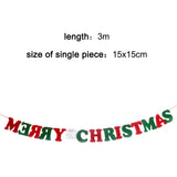 Christmas,Paperboard,Pennant,Flags,Banners,Hanging,Buntings,Garland,Banner,String,Party