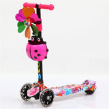 Children's,Folding,Scooter,Adjustable,Handlebar,Wheel,Balancing,Scooters