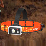 SUNREI,Headlamp,Battery,Rechargeable,Night,Running,Cycling,Bicycle