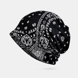 Women,Winter,Cotton,Flower,Printing,Beanie,Gaiter,Protection