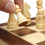 Chess,Wooden,Magnetic,Board,Crafted,Folding,Chessboard,Travel