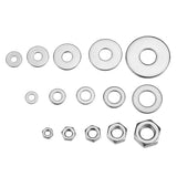 Suleve,MXSW6,270Pcs,Stainless,Steel,Washer,Fender,Washer,Assortment