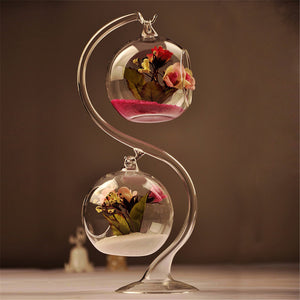 Hanging,Glass,Flower,Micro,Landscape,Terrarium,Support,Stand