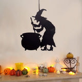 Loskii,JM01486,Halloween,Hanging,Decoration,Practical,Party,Nonwoven,Fabric,Holiday,Supplies,Witches,Decorations