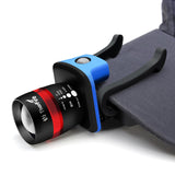 BIKIGHT,450LM,3Modes,Zoomable,Light,Light,Flashlight,Adjustable,Headlamp,Power,Batteries,Camping,Hiking,Cycling