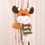 Loskii,Christmas,Decorations,Small,Creative,Curtain,Buckle,Cartoon,Snowman,Curtain,Decorations