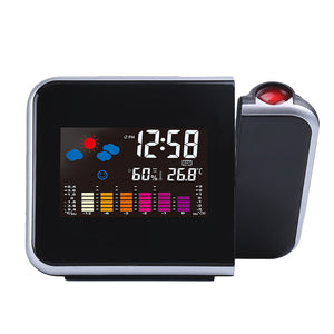 Loskii,Digital,Wireless,Hygrometer,Therometer,Projection,Weather,Station,Alarm,Clock