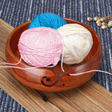 Natural,Jujube,Wooden,Holder,Knitting,Crochet,Skeins,Decorations