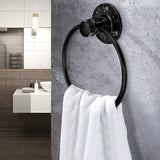 Hardware,Pendant,Towel,Retro,Round,Towel,Bathroom,Shelf,Towel