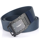 TUSHI,Punch,Automatic,Buckle,Breathable,Nylon,Waist,Belts,Tactical,Leisure,Metal,Press,Buckle,Men's,Waistband