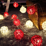 KCASA,Gardening,40LED,String,Light,Ratten,Shape,Holiday,Garden,Party,Wedding,Decoration