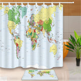 180X180cm,Polyester,World,Bathroom,Waterproof,Fabric,Shower,Curtain