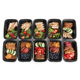 10Pcs,Containers,Reusable,Microwavable,Plastic,Lunch