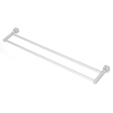 Aluminum,Double,Single,Shelf,Mounted,Towel,Holder,Bathroom