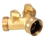 Standard,Brass,Garden,Irrigation,Shape,Adapter,Splitter,Faucet,Manifold,Connector"