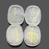 Engraved,Reiki,Symbol,Healing,Energy,Sanskrit,Crystal,Stone,Stone,Decorations