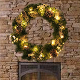 Light,Christmas,Garland,Wreath,Decorations