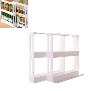 Movable,Rotatable,Condiment,Storage,Shelf,Kitchen,Spice,Organizer,Flavouring,Camping,Picnic