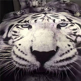 Bedding,Animal,Tiger,Printing,Quilt,Cover,Pillowcase