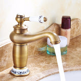 Bathroom,Faucet,Brass,Basin,Faucet,Contemporary,Single,Handle,Water,Antique,Bronze,Finish