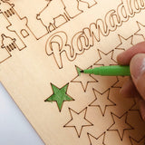 Wooden,Ramadan,Countdown,Calendar,Graffiti,Mubarak,Decorations