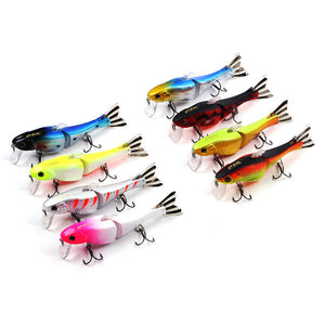 HF021,Minnow,Fishing,Sections,Double,Luminous