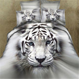 Bedding,Animal,Tiger,Printing,Quilt,Cover,Pillowcase