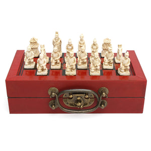 Terra,Cotta,Warriors,Figure,Chess,Chinese,Leather,Board,Games