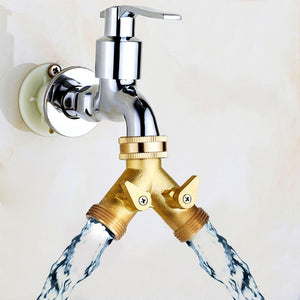 Standard,Brass,Garden,Irrigation,Shape,Adapter,Splitter,Faucet,Manifold,Connector"