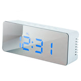 Loskii,Charging,Digital,Mirror,Night,Snooze,Function,Thermometer,Alarm,Clock