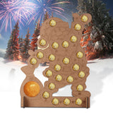 Holes,Wooden,Christmas,Advent,Calendar,Chocolates,Decorations