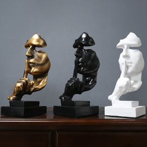 Nordic,Style,Resin,Silent,Decoration,Statues,Silence,Sculptures,Decorations