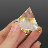 Small,Egypt,Egyptian,Crystal,Clear,Pyramid,REIKI,Healing,Prizms,Decorations