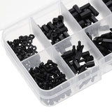 Suleve,M2NH4,Nylon,Screw,Black,Screw,Nylon,Standoff,Assortment,300Pcs