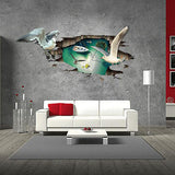 Miico,Creative,Gulls,Birds,Island,Removable,Floor,Decor,Sticker