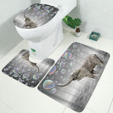 Printing,Bubbles,Elephant,Waterproof,Bathroom,Shower,Curtain,Toilet,Cover,Floor