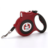 Retractable,Leash,Walking,Automatic,Traction,Flashlight