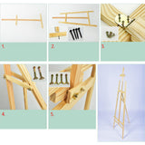 150CM,Professional,Easel,Artist,Folding,Drawing,Sketchbook,Artists,Wooden,Easel,Paint,Sketch,Drawing,Tripod