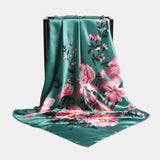 Women,Imitation,Floral,Unique,Creative,Pattern,Elegant,Square,Scarf,Shawl