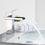 Bathroom,Waterfall,Basin,Faucet,Square,Water,Mixer,Chrome